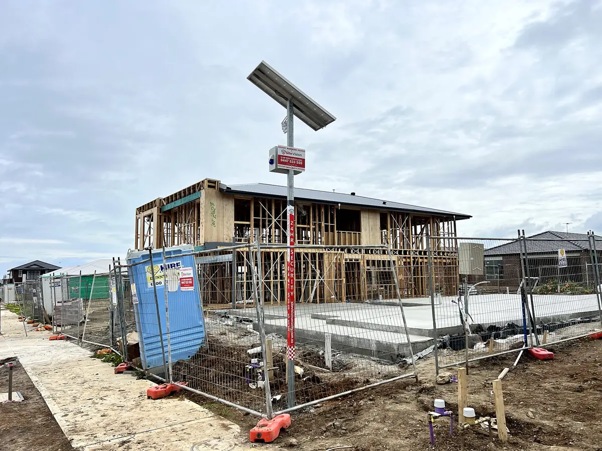 Site Vision Cam on a new estate lot