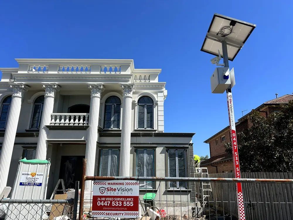 Site Vision Cam at a large residential build