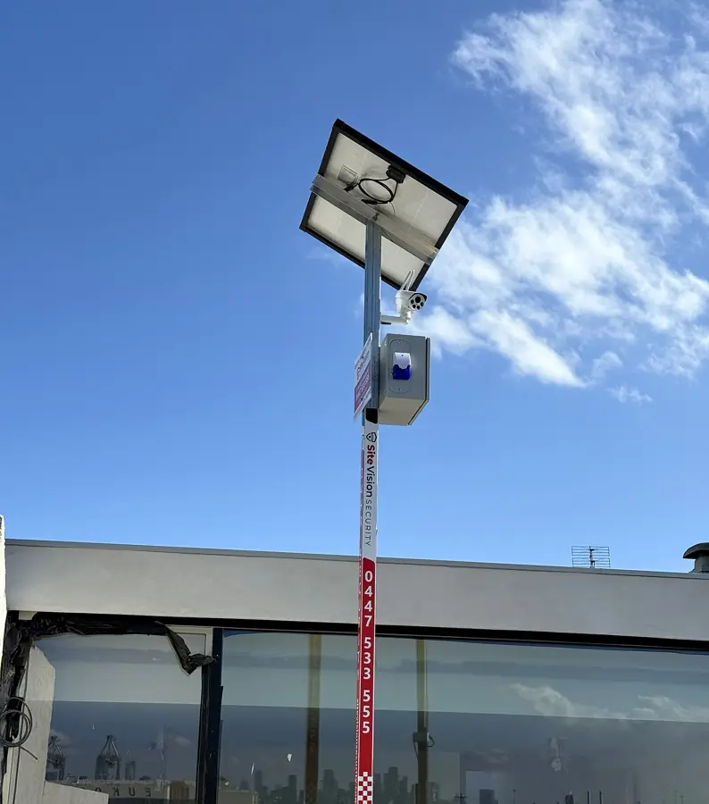 Site Vision Cam at a commercial construction site