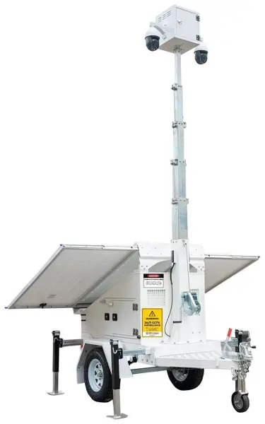 Trailer Cam with mast raised to 7 metres